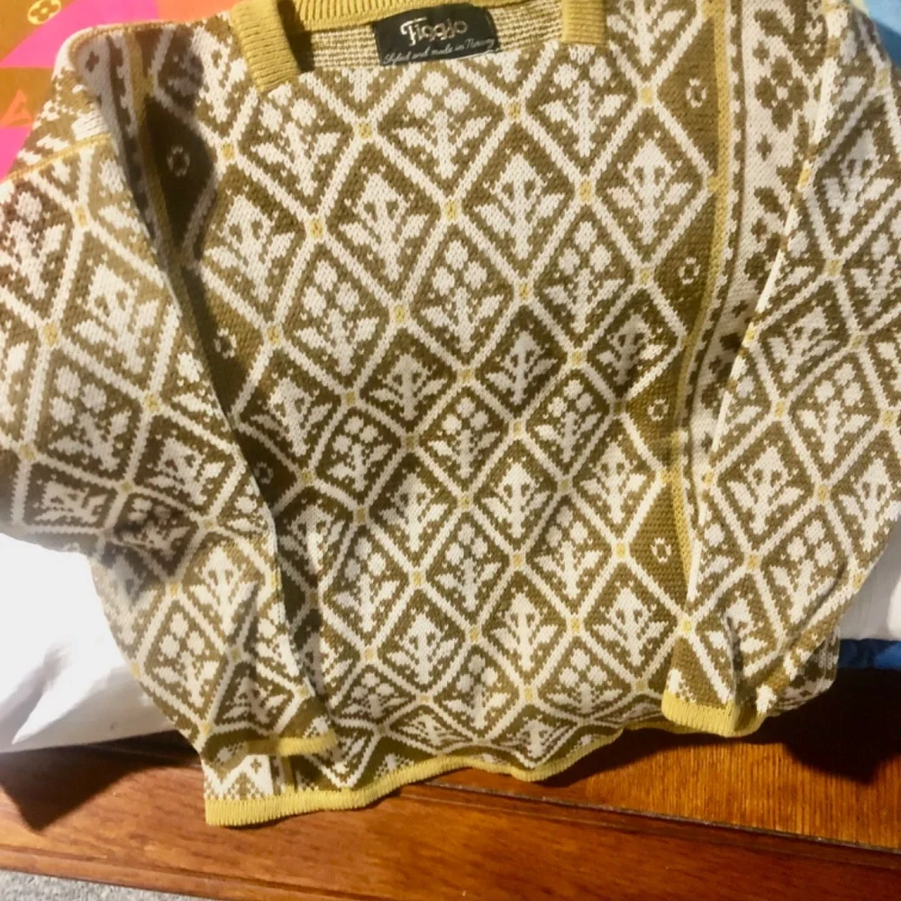 RARE Figgjo Pure 100% Wool Made in Norway Golden sweater SM perfect conditio - Picture 5 of 8